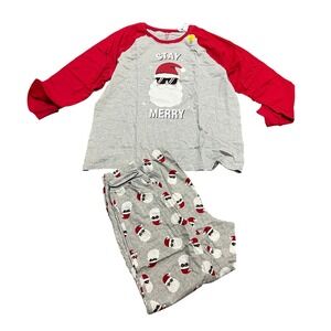 PJ Place Stay Merry Christmas PJs Santas Sunglasses 3XL NIP Glow In The Dark